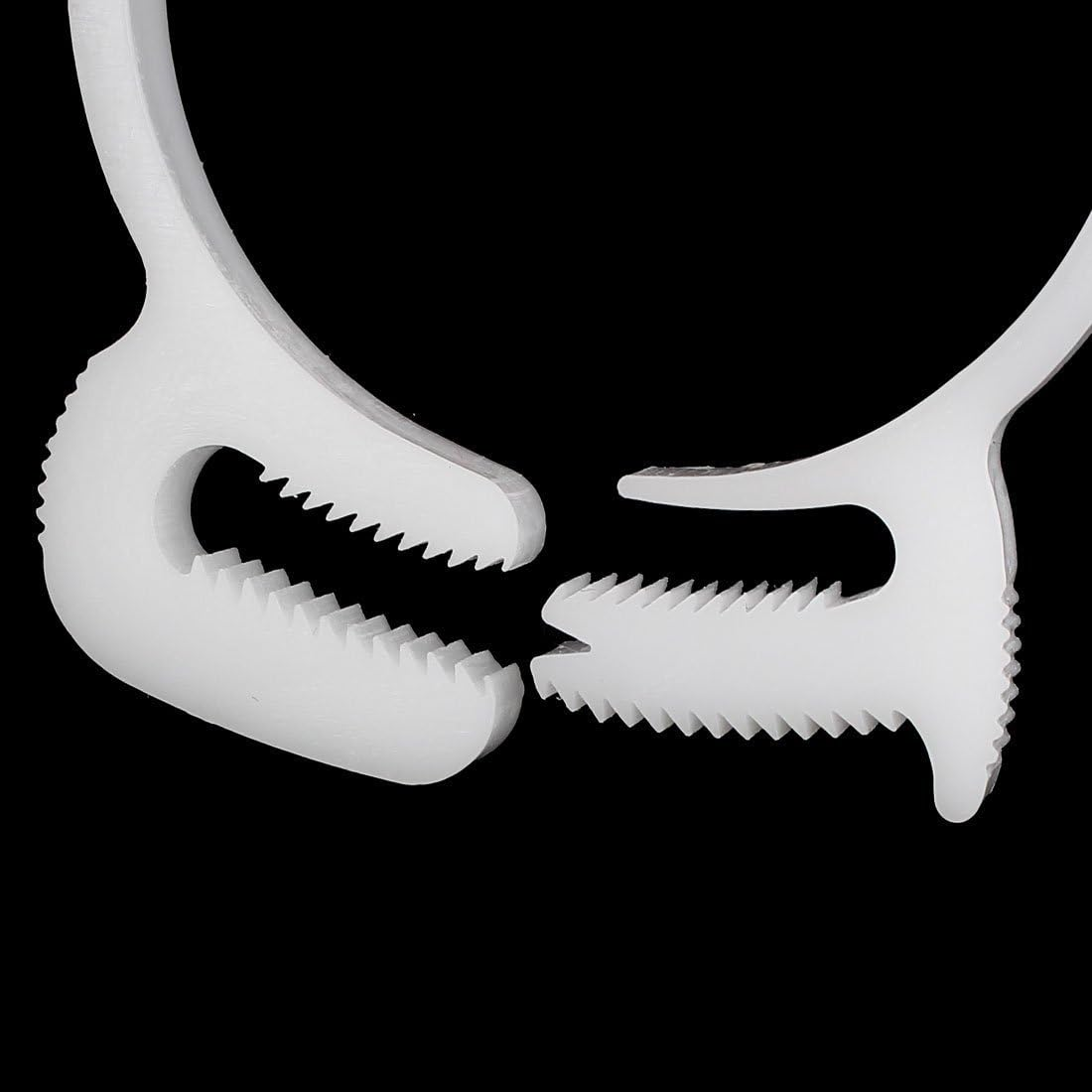 10 Pcs Gripping Hose Clamps, Heavy Duty Speedy Double Snap Grip Plastic Hose Clamps, Adjustable Ratcheting Hose Clip for Connecting, Fastening, Sealing Hoses (6.5-7.0Mm)