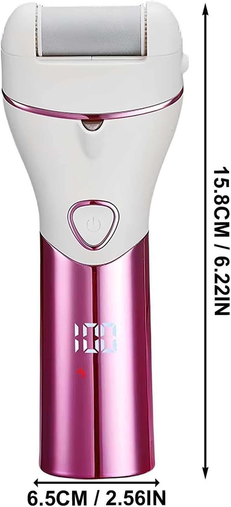 Electric Callus Remover - Rechargeable Dead Skin Remover,Electric Foot Care Kit with 3 Grinding Heads for Hard Cracked Dry Dead Skin - Blue image number 7