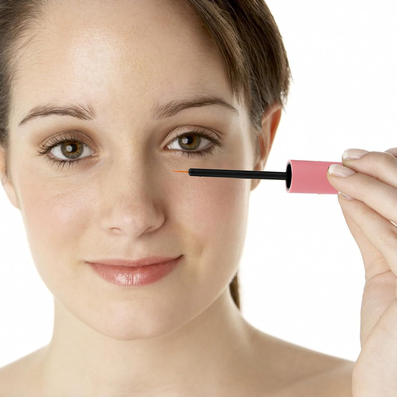 CHICAMPERA 5Pcs 10Ml Refillable DIY Empty Eyeliner Tubes with Pink Caps, Cosmetic Storage Containers for Lash Extension Liquid, Eyeliner Supplies for Travel and Makeup Use image number 3