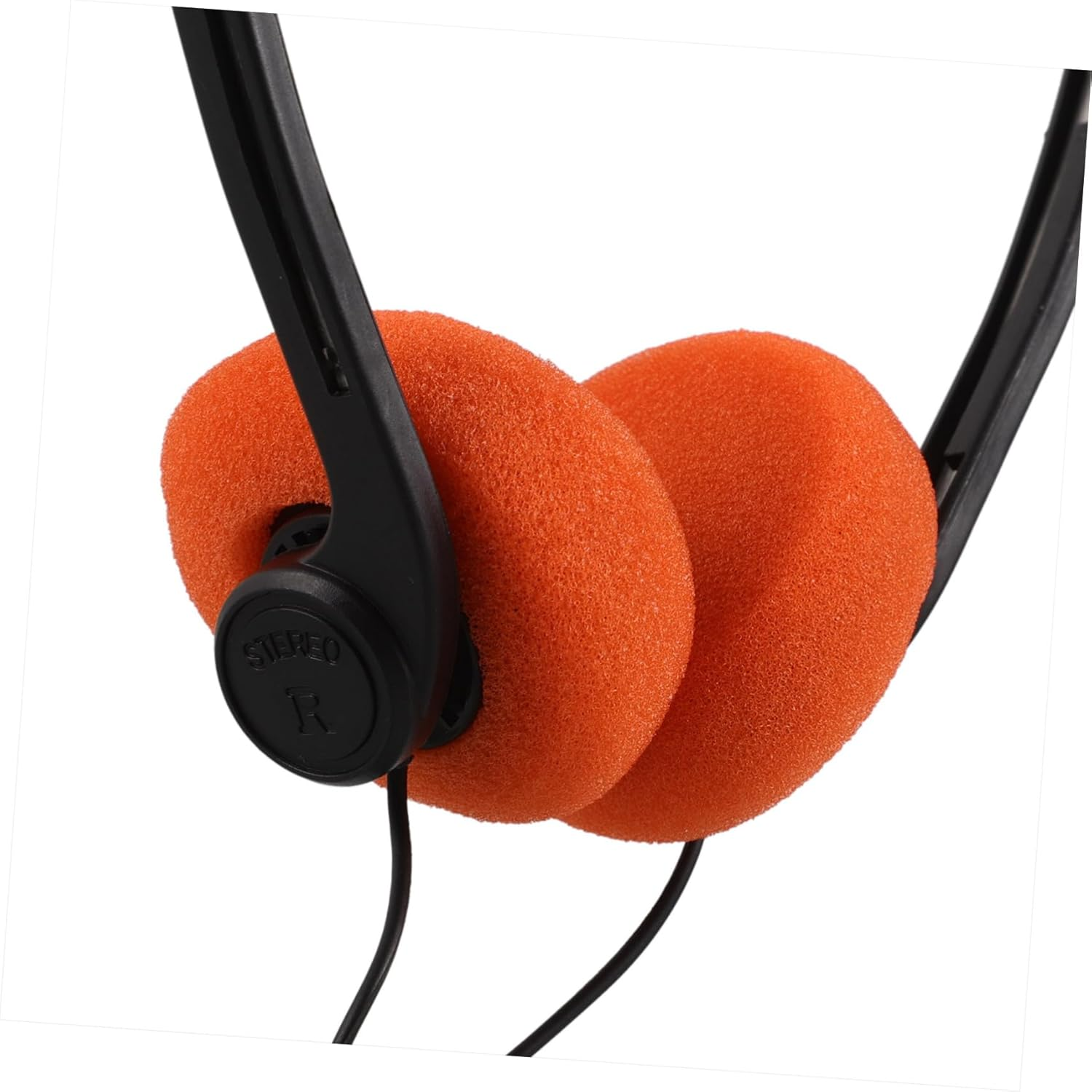 SECFOU Lightweight Retro Wired Headphones with Adjustable Headband and Cushioned Ear Pads for Students Clear Vocals and Design for Classroom and Library Use image number 1