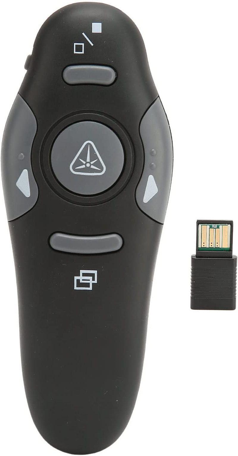 Wireless Presentation Clicker, 2.4Ghz USB Clicker 15M Wireless Presenter Remote or Keynote PPT PC Laptop Presentation Remote Clicker for Office School Classroom image number 1