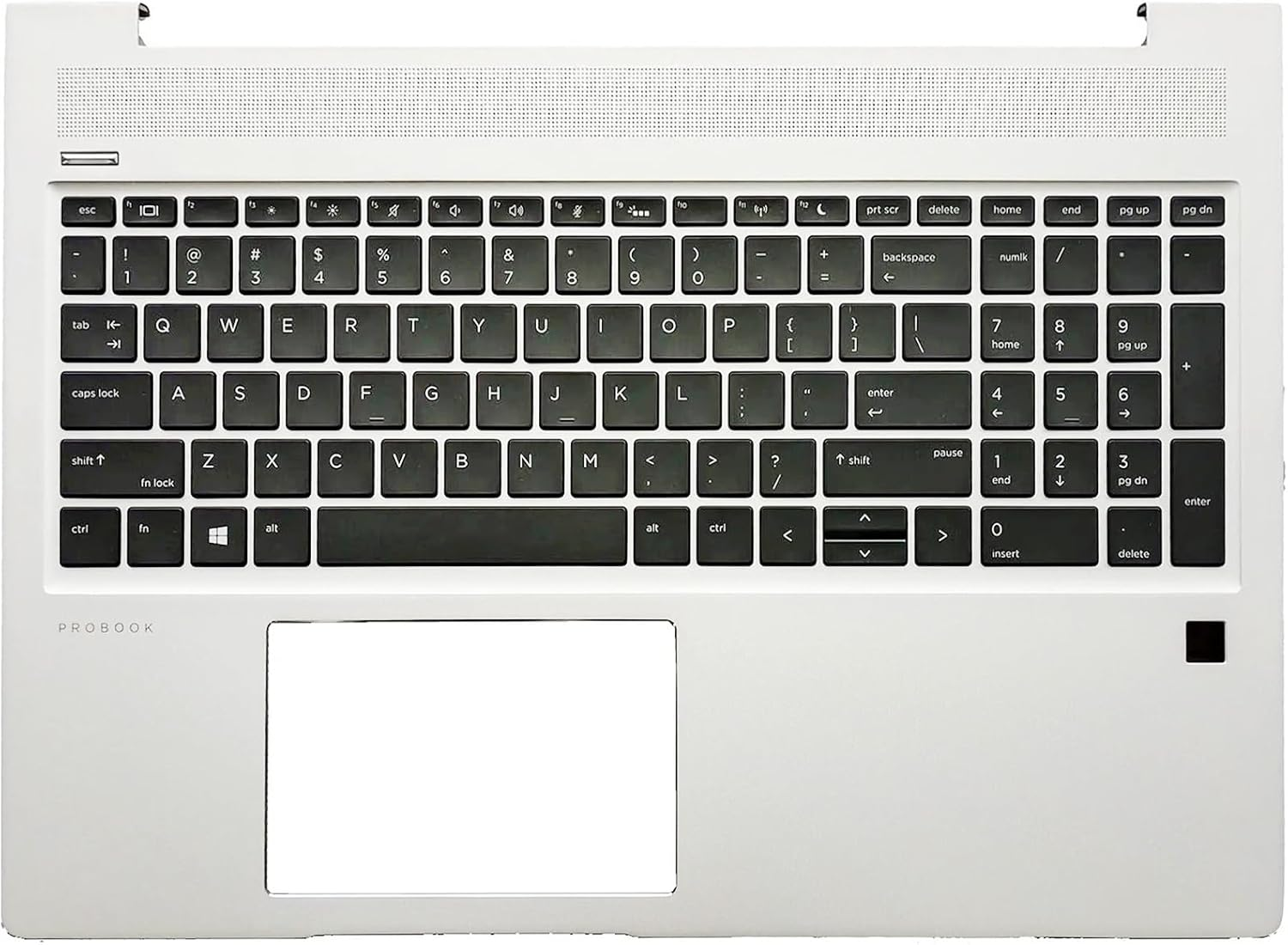 Wzqrps New Replacement for HP Probook 450 G6 450 G7 Laptop Upper Case Palmrest Backlit Keyboard Assembly Part L45090-001 4BX8KTATP00 Silver image number 2