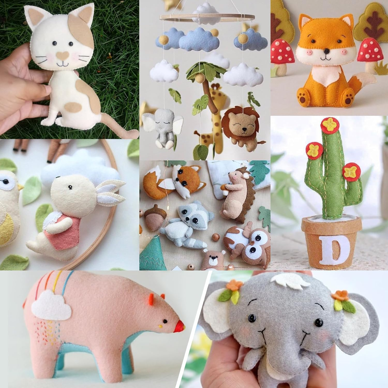 XSEINO 12 Rolls 8"X35" 1.4Mm Thick Soft Felt Fabric Sheet 12 Assorted Morandi Series Colors Felt Pack for DIY Craft Sewing Squares Nonwoven Patchwork image number 4