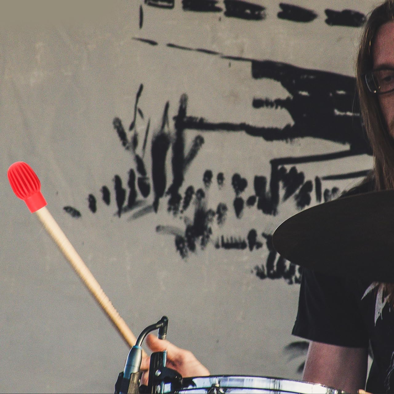 Drum Mute Set - Silicone Drum Dampeners for Quiet Practice - Assorted Colors - Easy to Install Drumstick Protectors for Home and Performance - Assorted Color image number 5