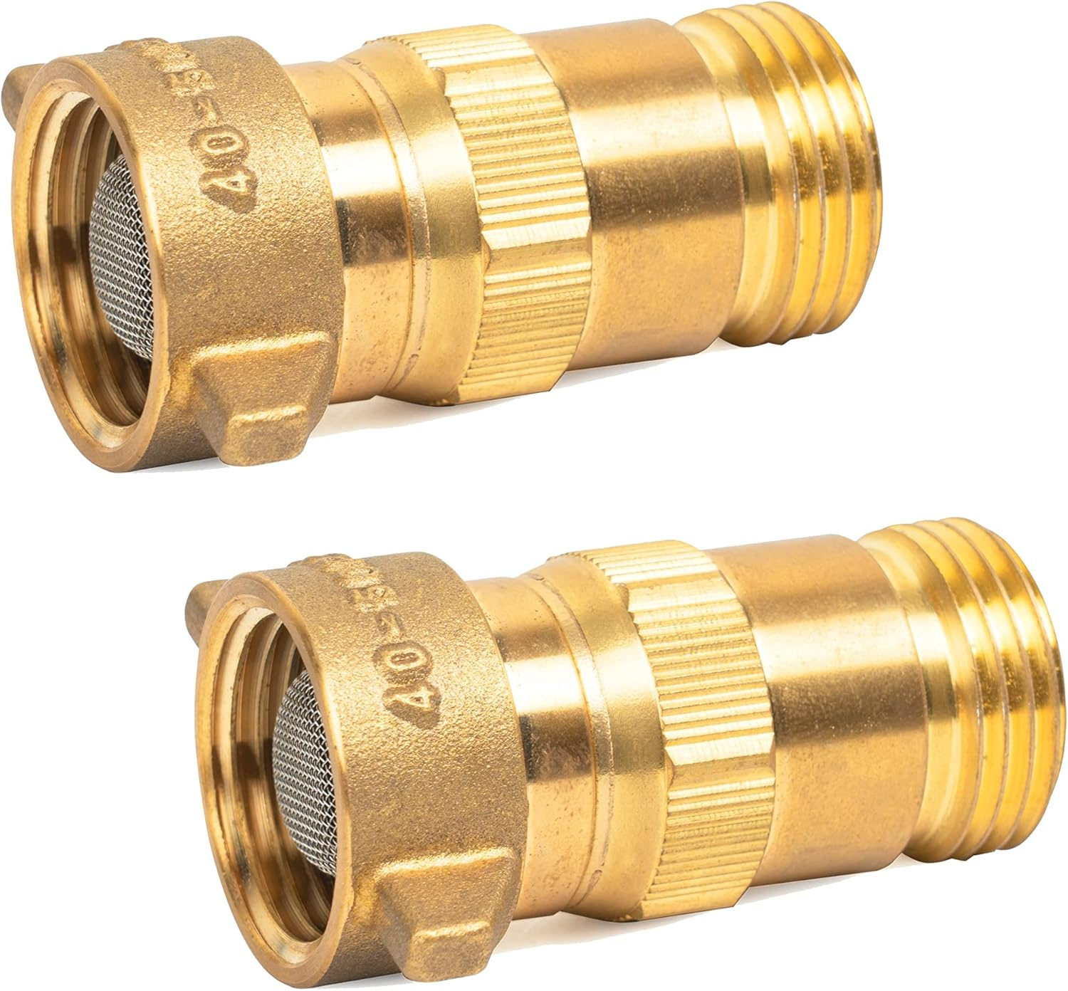 Hourleey Brass RV Water Pressure Regulator, Lead Free, Water Regulator for RV Camper with Filter Screen, Protector for Campers, Travel Trailers, RV Plumbing System, 40-50 PSI image number 1