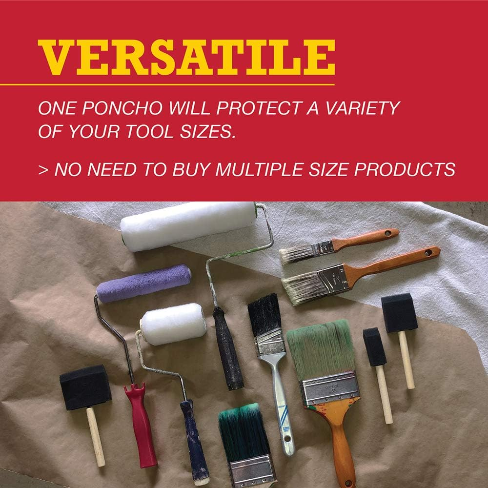 Allway Paint Poncho Pon-Rl Roller Cover Paint Poncho, Size, Blue Packaging image number 7