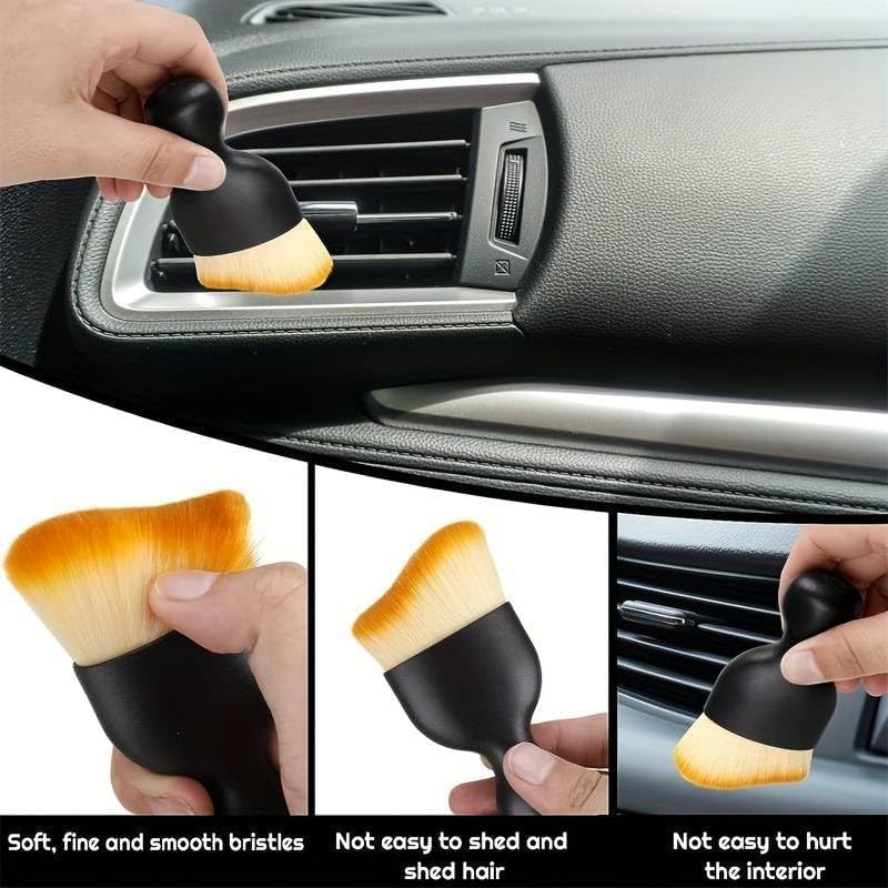 5 Pcs Car Detailing Brush Set Car Interior Cleaning Soft Brush Cleaning Brushes with Soft Bristles Brush Interior Dust Removal Brushes Tool image number 1