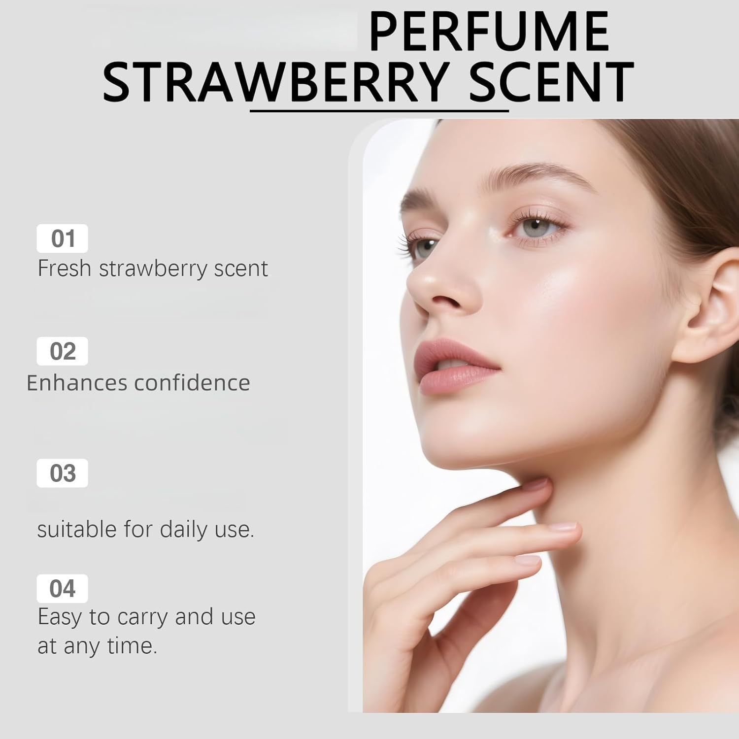 Freshing Strawberry Body Milk Mists Spray, Long-Lasting Sweet Fragrances Body Mists, Women'S Bodys Sprays Fragrances, Hair Perfume for Women, Long-Lasting Fragrance for Bodys & Hair (5) image number 3