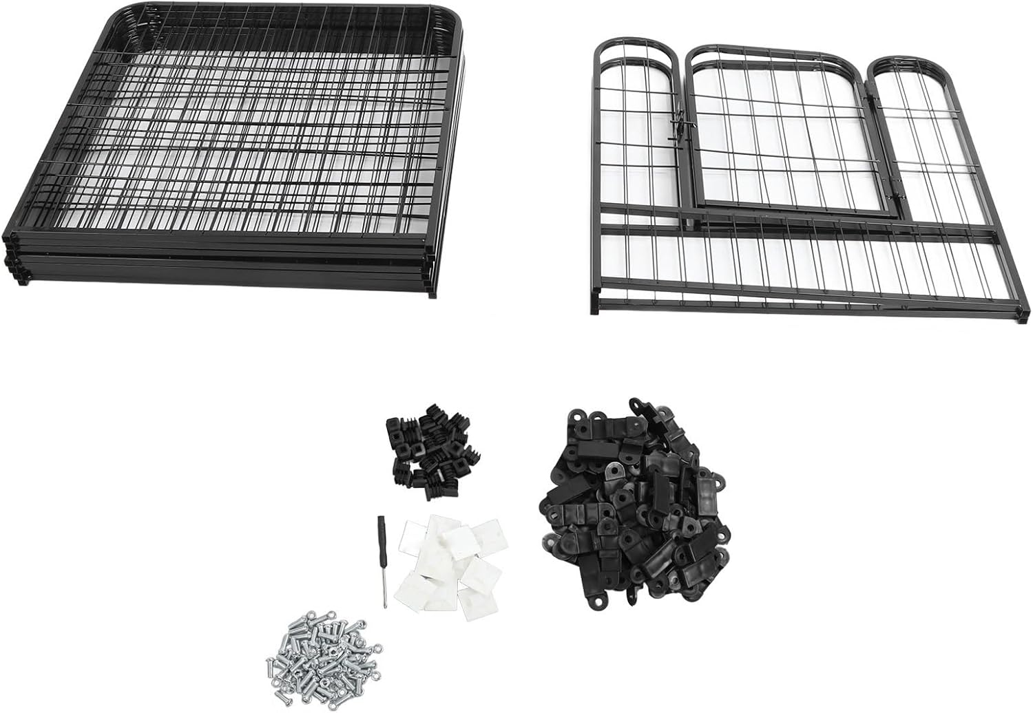 Dog Exercise Pen, Iron Space Saving Minimalist Dog Exercise Fence for Indoor and Outdoor, Metal Dog Playpen Pet Exercise Fence Pen Dog Kennels for Small Medium Puppy Dogs,Rabbits image number 4