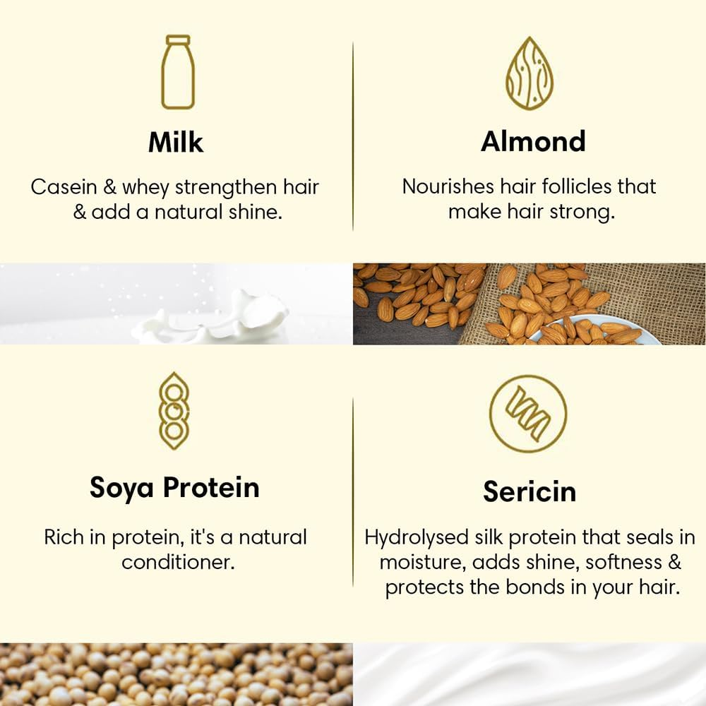 THE EARTH COLLECTIVE Protein Nourishment Hair Mask - Improves Hair Texture, Softens Hair, Deep-Conditioning, Maintains Colour-Treated Hair (200 Ml) image number 1