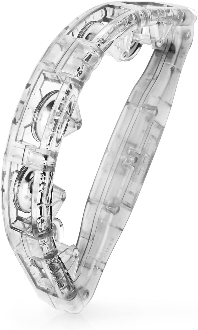 LED Tambourine - Flashing Handheld Percussion Instruments for Adults - Light up Tambourine with Batteries Included image number 5