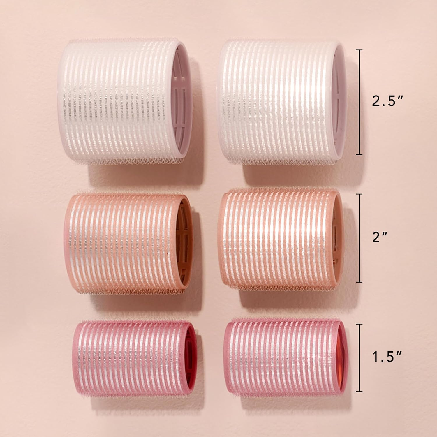 The Hair Edit Ceramic Core Hair Rollers for Salon-Quality Volume Professional Grade Thermal Rollers, Heat or No-Heat Styling, Soft Waves & Bouncy Blowouts, Root Lift, Long-Lasting Shine 9 Pack