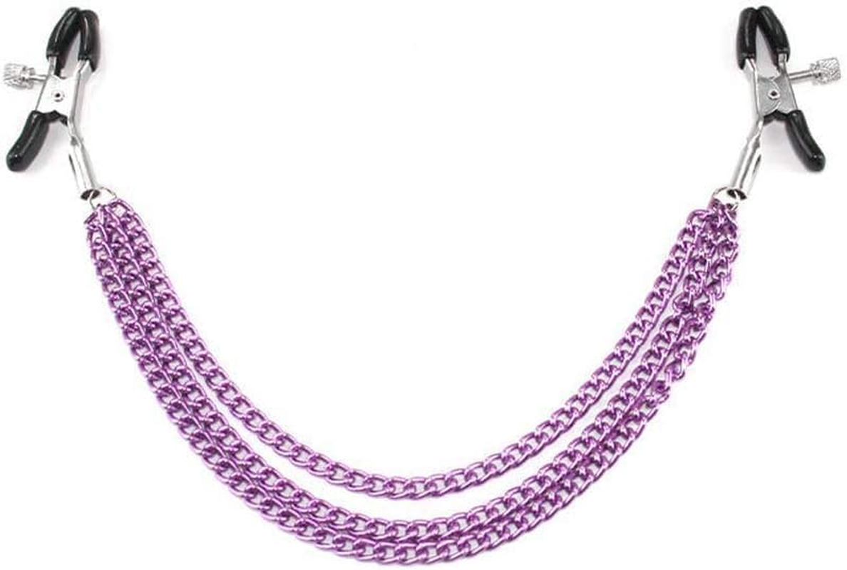 1 Pair Metal Chain N&iacute;ppl&ecirc; Clamps Br&ecirc;ast Clip Slaves N&iacute;ppl&ecirc; Clamps Toys Style for Couples