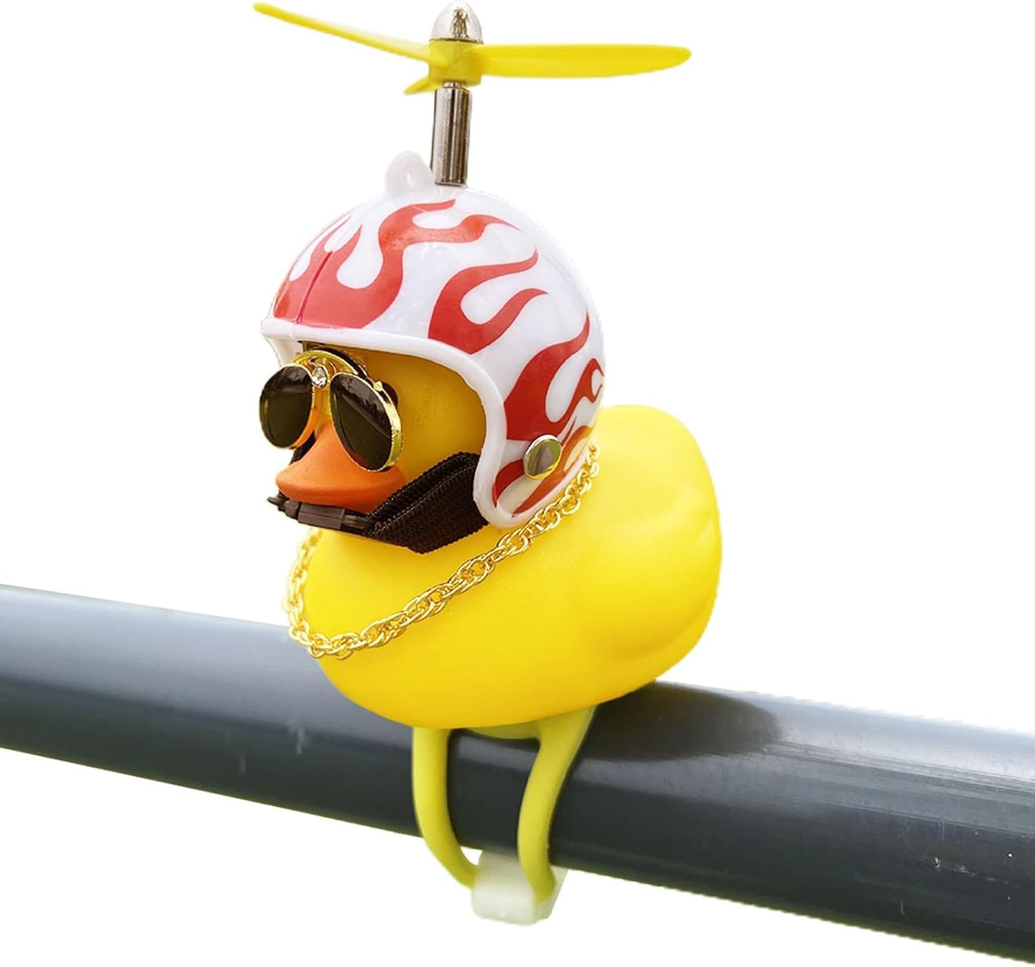Rubber Duck Car Ornament,Bike Ornaments Duck Shape Car Dashboard Motorcycle Yellow Duck Decor Accessories - Motorcycle Bicycle Safe Riding Handlebar Decor for Cars, Tables Borato