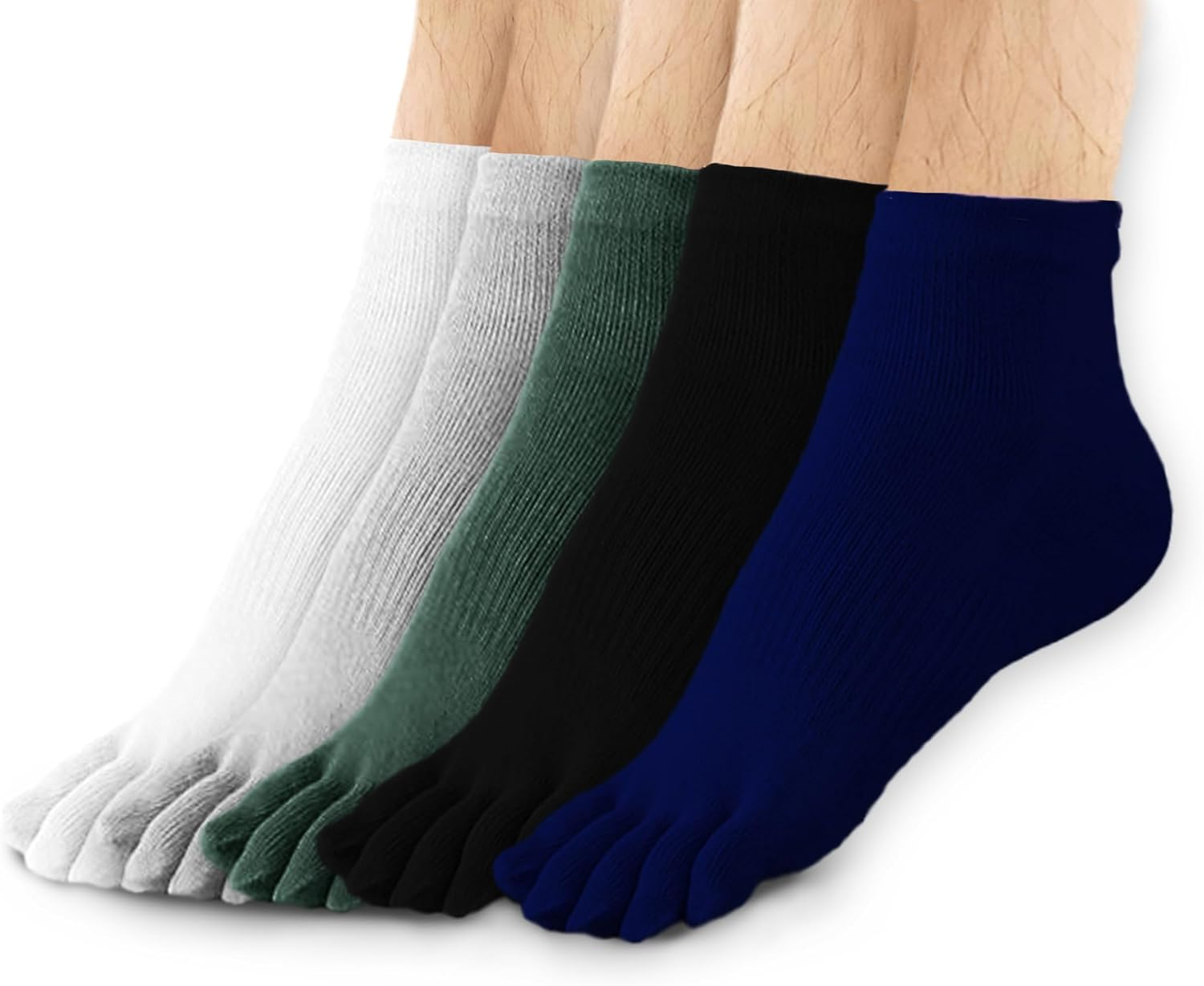 Male Sports Socks Do Not Slip Running Mountaineering Training Socks 5 Pairs image number 4