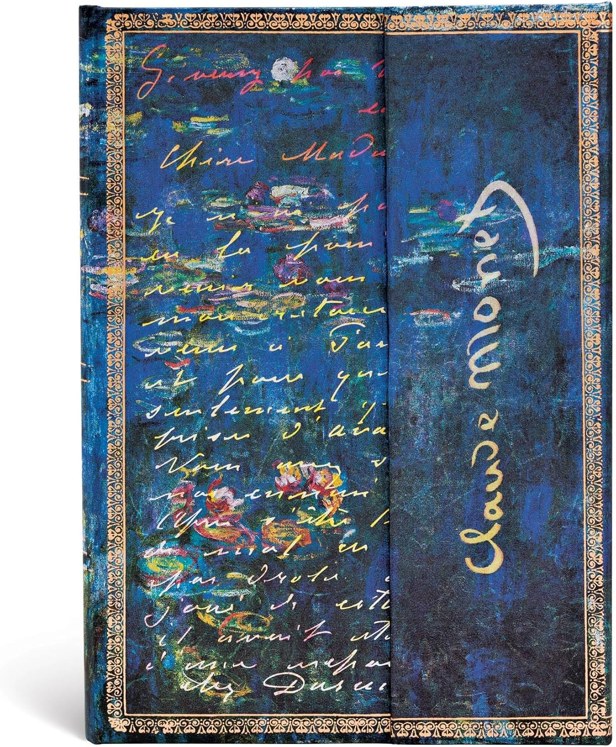 Monet, Water Lilies (Embellished Manuscripts Collection) Midi Lined Hardcover Journal image number 1