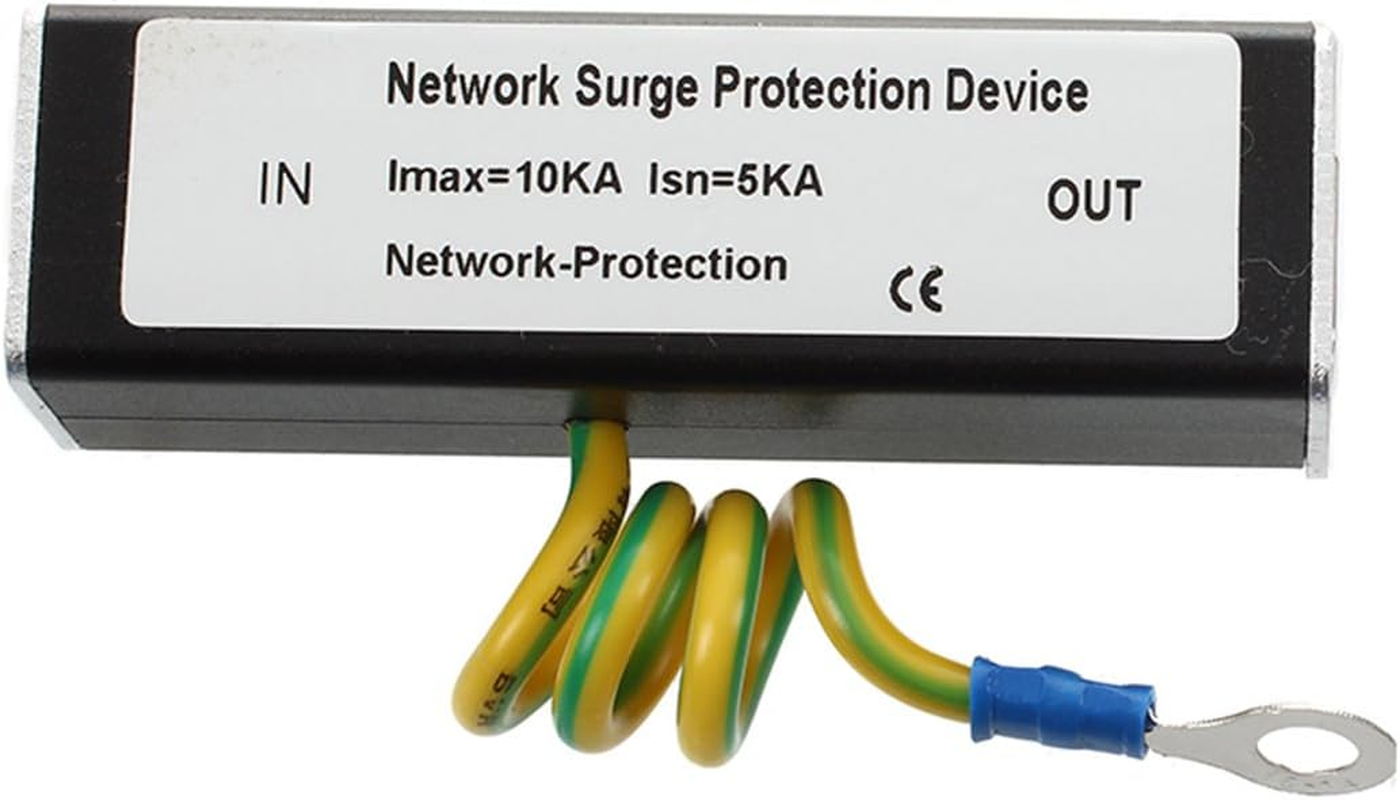 Hepzest RJ45 Plug Ethernet Network Surge Protector Arrester 100Mhz image number 6