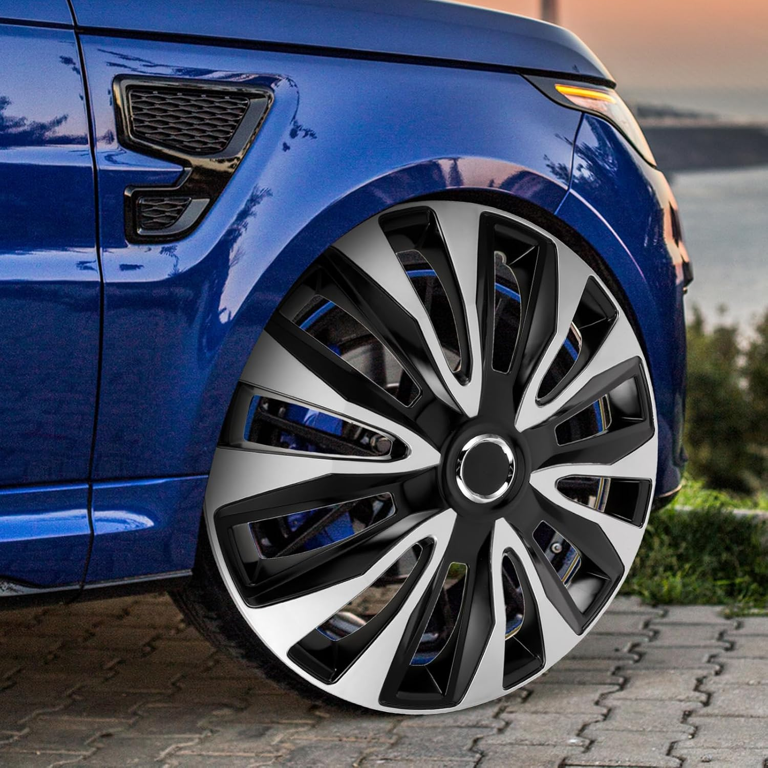 GANAZONO Hubcap Wheel Cover Snap Clip Decorative Car Rim Replacement for Vehicle Hubcaps Automotive Wheel Tire Cover image number 2