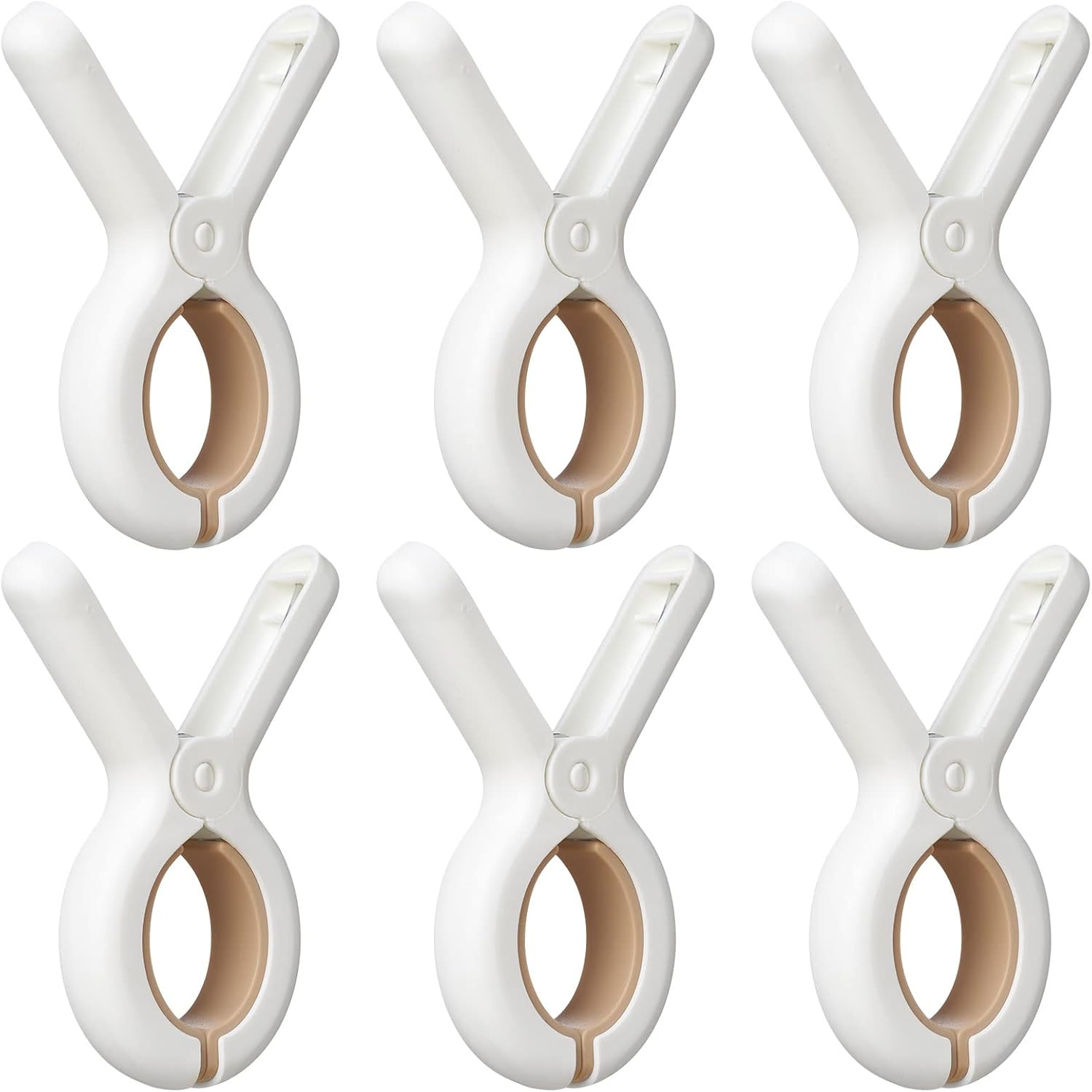 12 Pack Plastic Clothes Pins with Strong Anti-Rust Springs,Heavy Duty Beach Towel Clips,Laundry Clothespins to Keep Your Towel, Clothes, Blankets to Dry on Clothesline and Hanging Rack