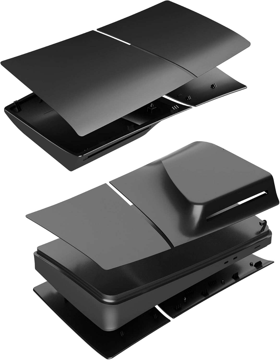 Faceplate Compatible with PS5 Slim DISC Console (Only Fits PS5 Slim Disc Model) (Black image number 1