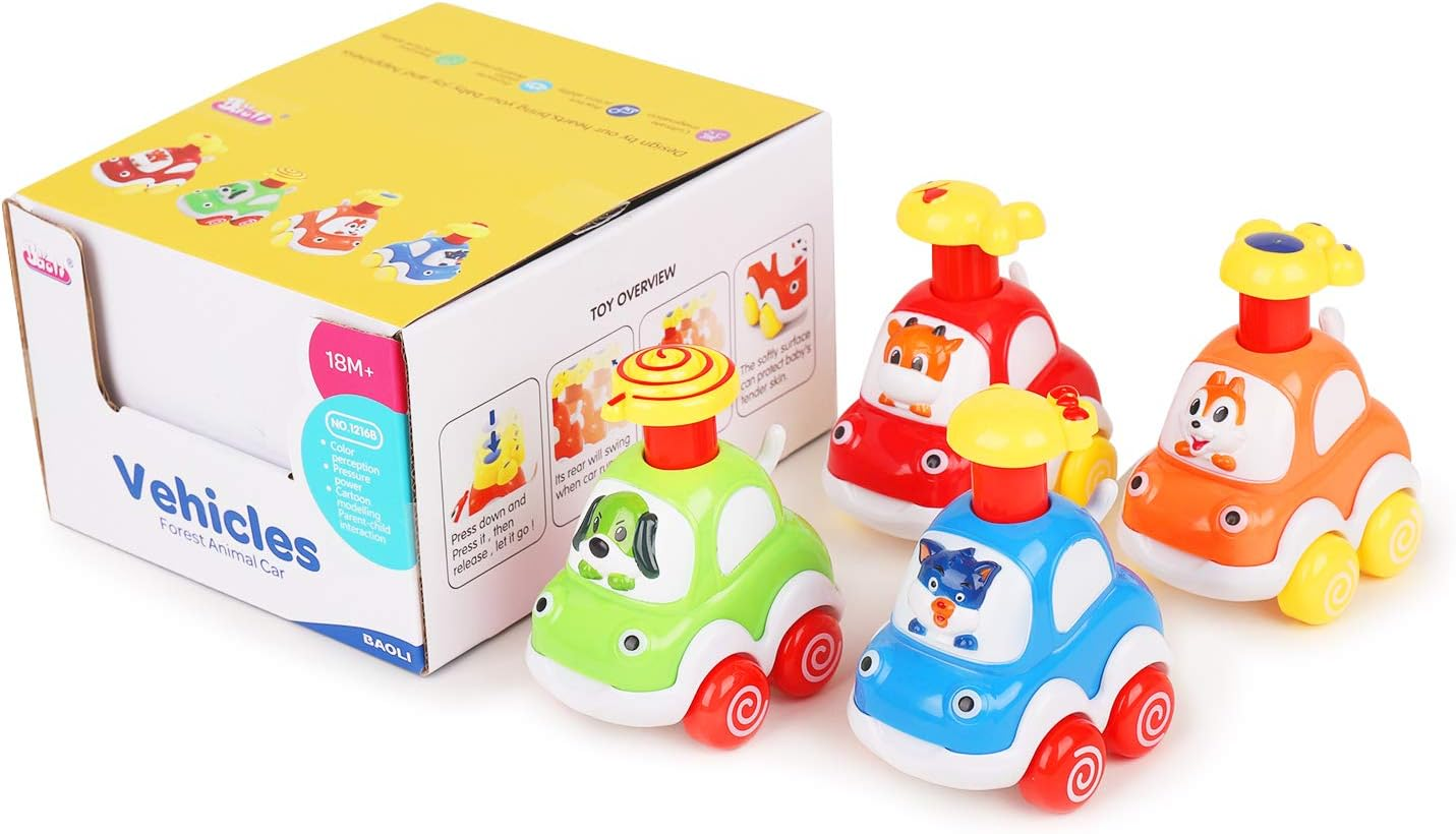 ALASOU Animal Car Toys for 1 2 Year Old Boy|Baby Toys 12-18 Months|1 2 Year Old Boy Birthday Gifts for Infant Kids|Cars for Toddlers 1-3 image number 4