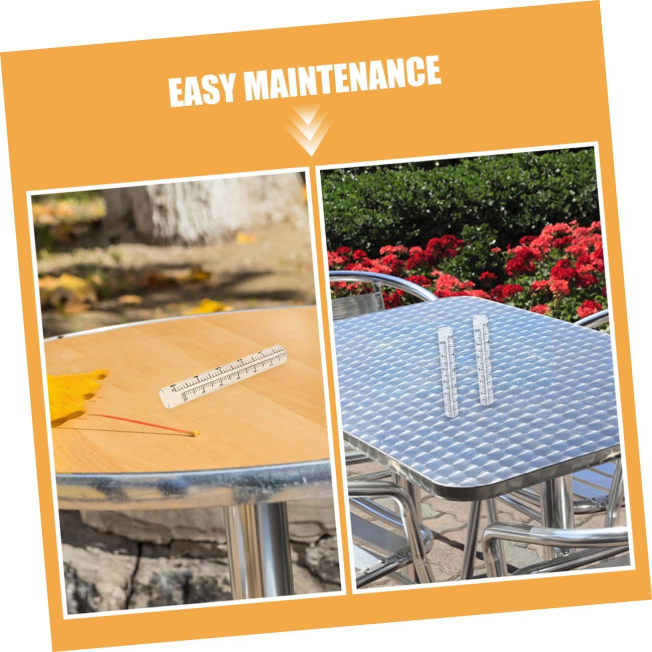 Gatuida 3Pcs Transparent Rain Gauge Replacement Tubes for Accurate Outdoor Rainfall Measurement Easy Quick Installation for Garden Lawn Visible Water Level Tube image number 5