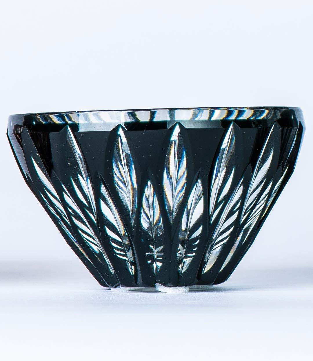 Yamashita Kogei 13049080 Glass Cup, Black, Diameter 2.8 X Height 1.6 Inches (70 X 40 Mm), Satsuma Black Kiriko Sakurajima Glass image number 5