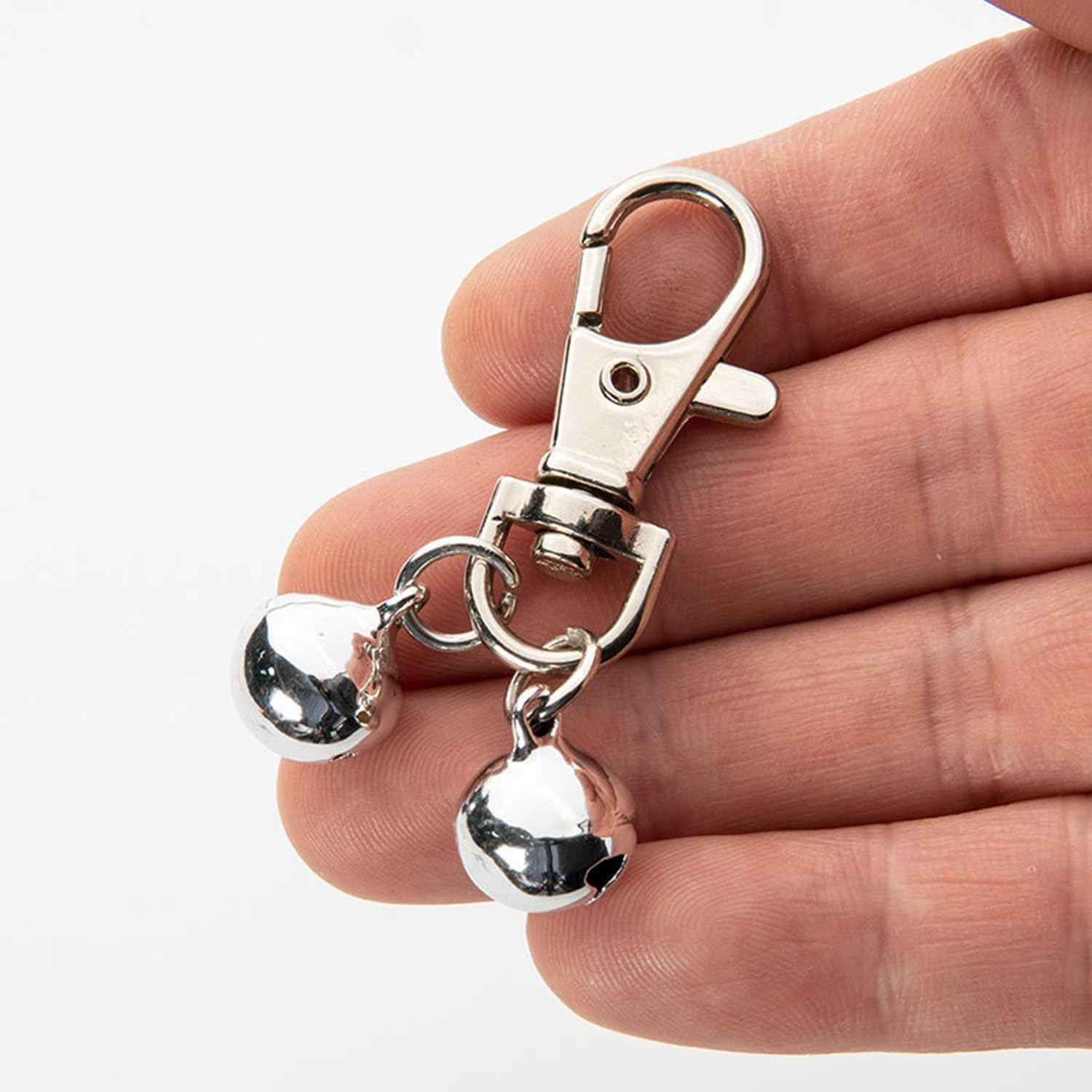 4 Pcs Mini Dog Collar Bells, Cat Bell, Silver Pet Pendant Accessories for Training, Loud Charms for Dogs and Cats image number 4