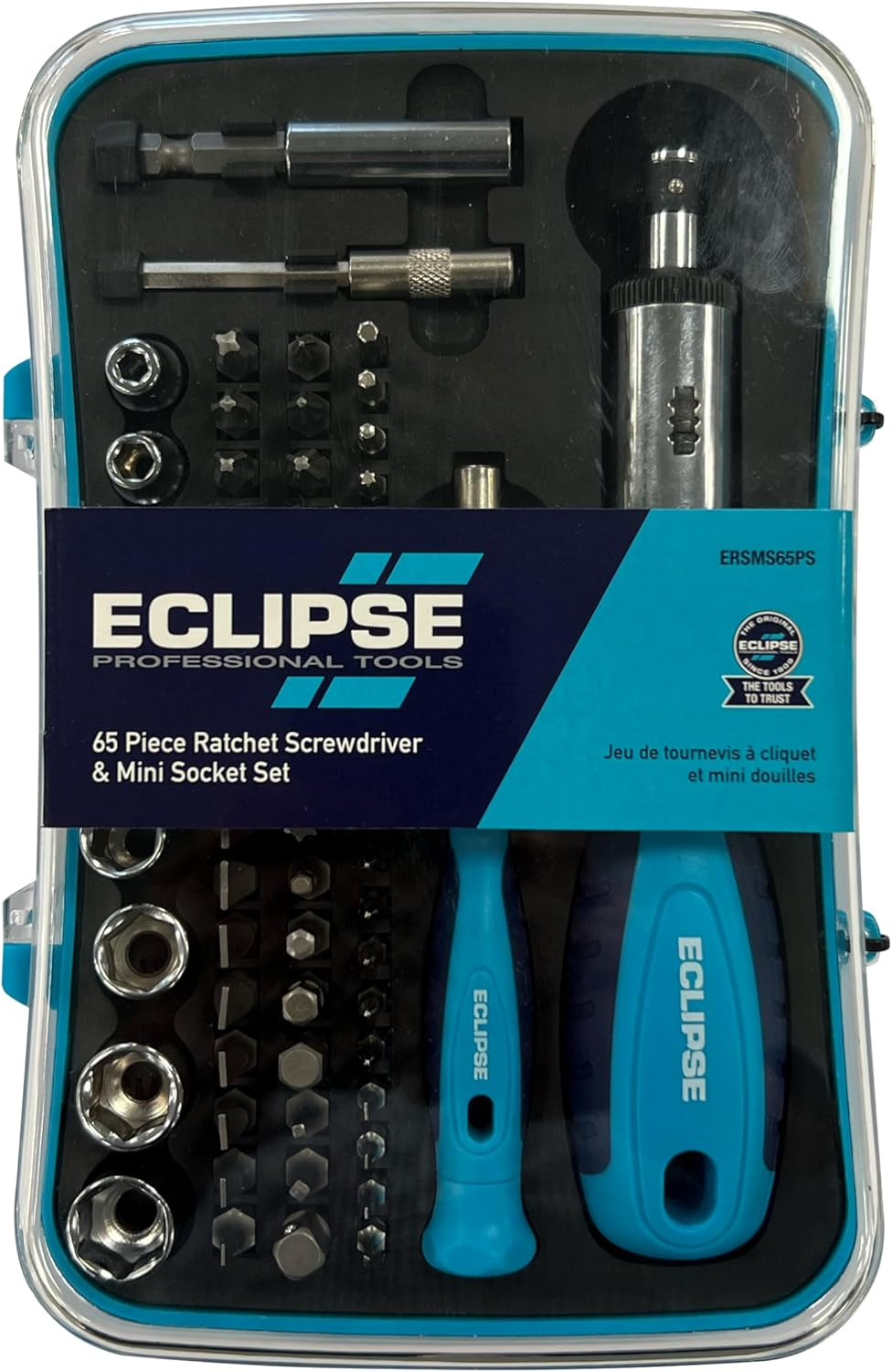 ECLIPSE Ratchet Screwdriver & Mini Socket 65-Piece Set image number 5