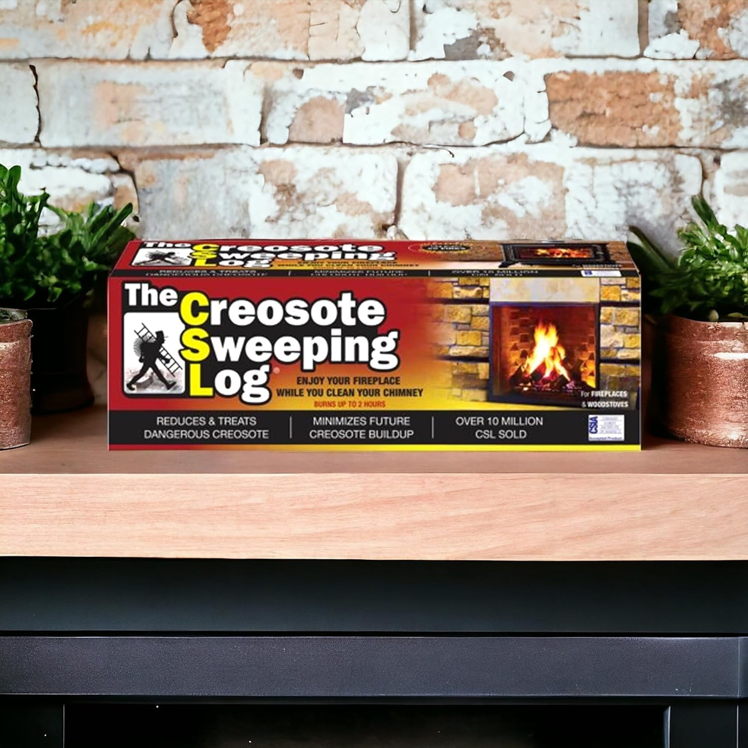 Creosote Sweeping Log for Fireplaces image number 3