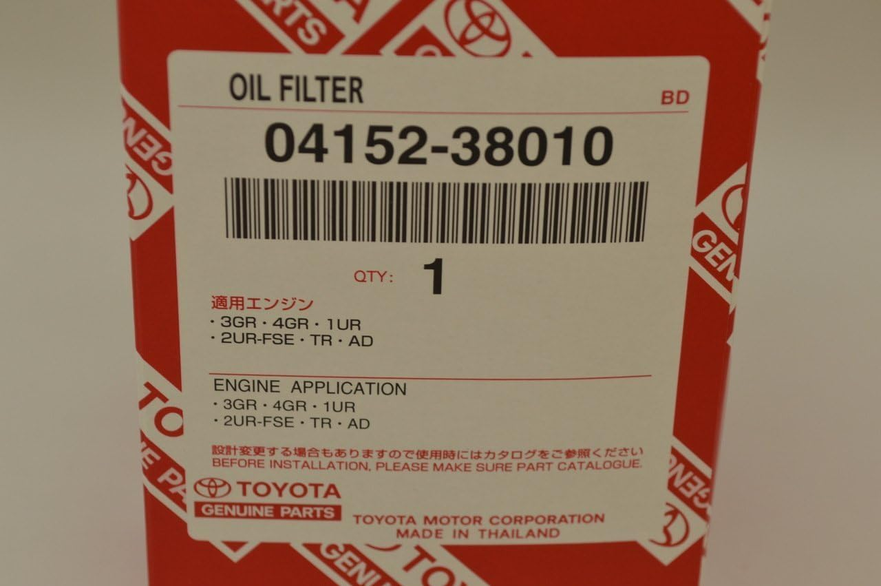 Genuine Toyota Oil Filter Element Kit Part Number 04152-38010 image number 4