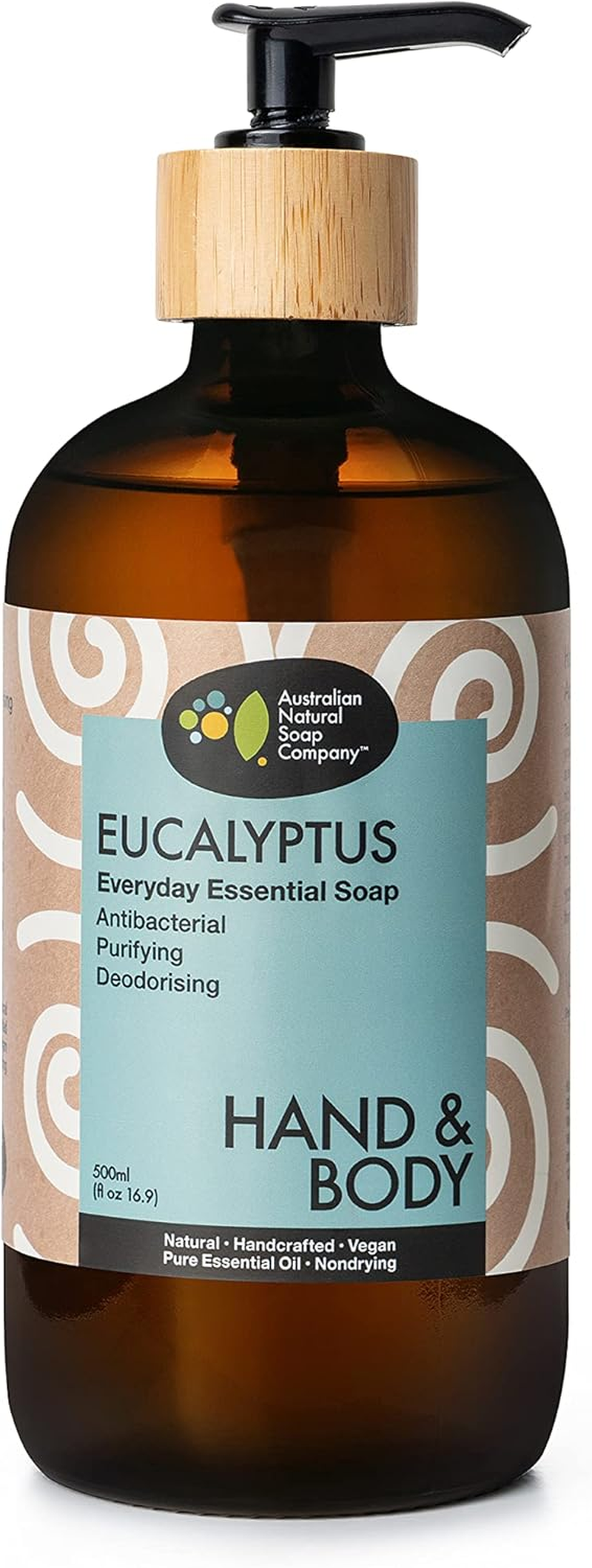 Australian Natural Soap Company Eucalyptus Everyday Hand & Body Wash 500Ml image number 2