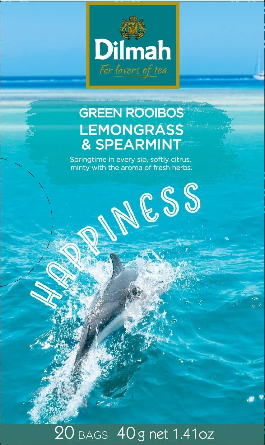 Dilmah Infusions Green Rooibos with Lemongrass and Spearmint, 40 Grams