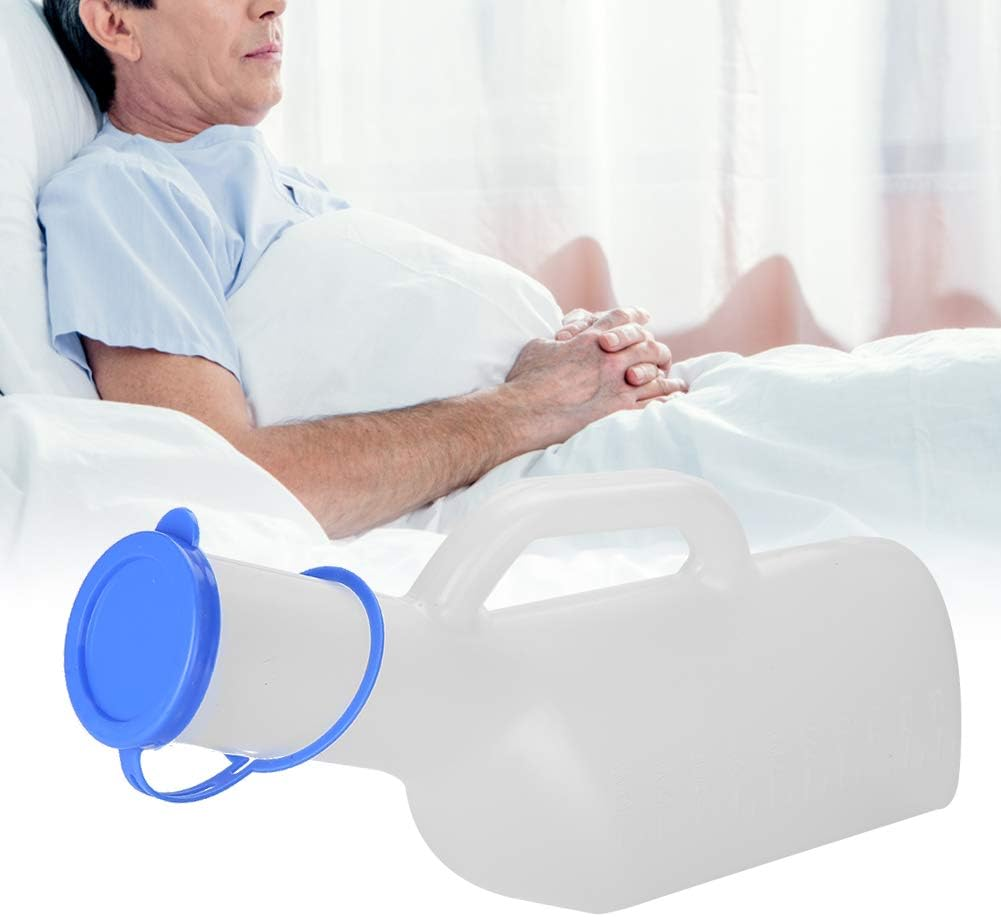 1000Ml Urine Bottle, Portable Male Urine Bottle with Lid, Spill Proof Plastic Urinal Storage, Transparent Urine Collector, Outdoor Urine Bottle for Elderly, Children, Bus Drivers image number 6