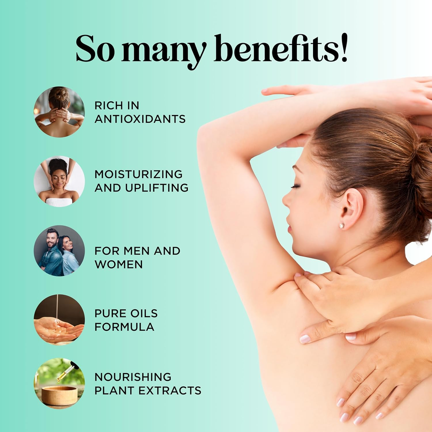 Maple Holistics Relaxing Massage Oil - Aromatherapy Essential Oils - Cold Pressed with Antioxidant Rich Lavender Pure Jojoba & Sweet Almond Oil - Great for Sensitive Skin for Women & Men By image number 2