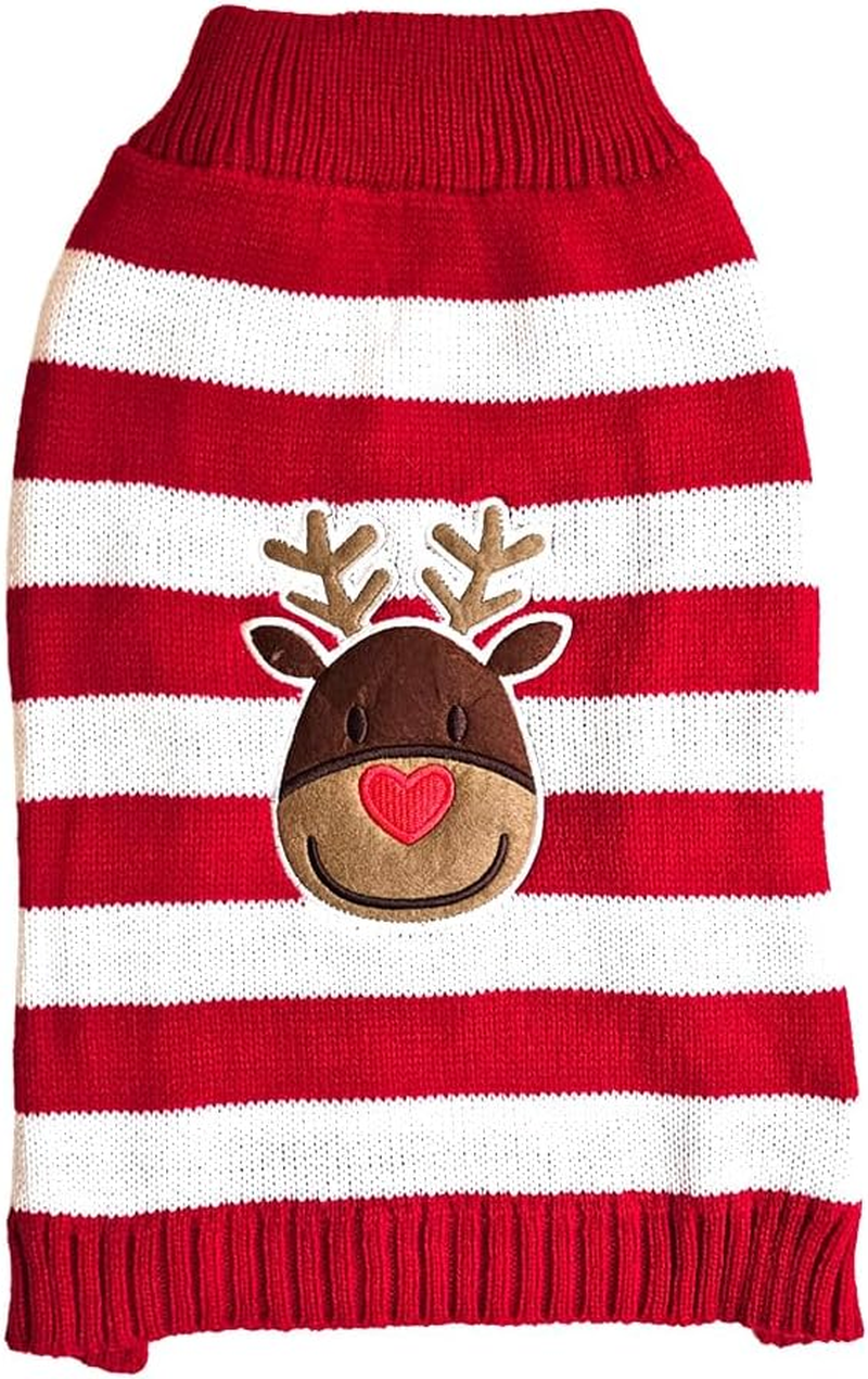 Nobby Dog Jumper Heart Nose Red/White 26 Cm