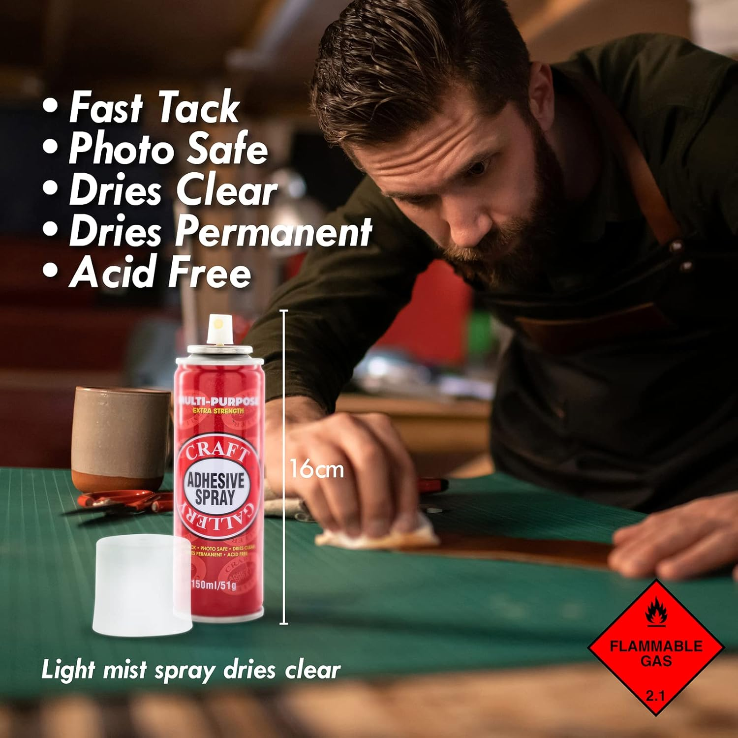 [5PCE] Office Central Multi-Purpose Adhesive Spray, Versatile Bonding Solution, Strong and Reliable Adhesion for Various Applications