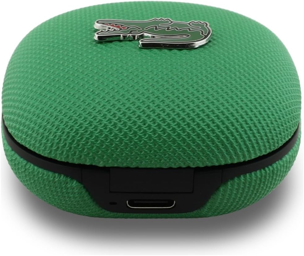 CG Mobile Lacoste TWS Iconic Pe Pique Bluetooth Headphones (Green) image number 4