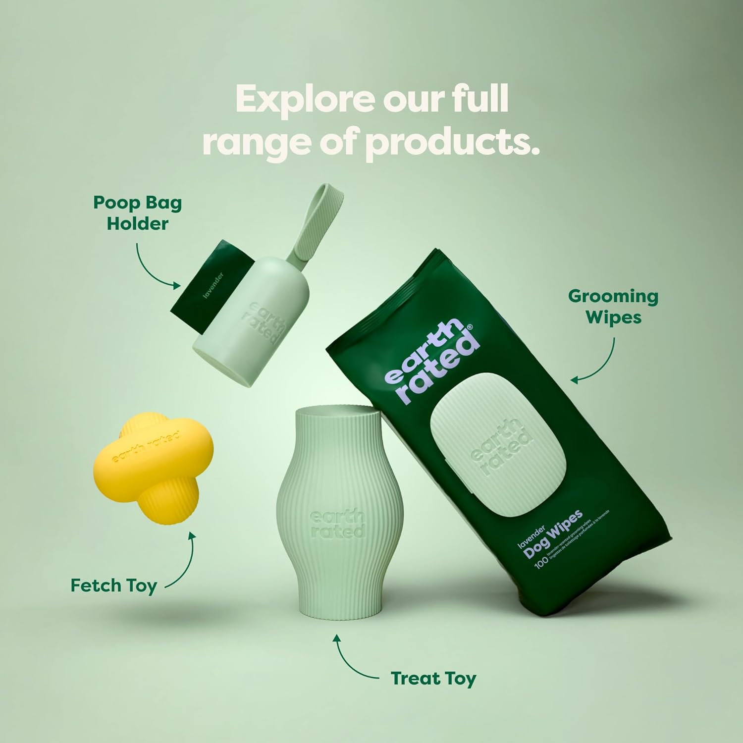 Earth Rated Dog Ball for Small, Medium and Large Dogs, Durable Natural Rubber Fetch Dog Toy, for Indoor and Outdoor Use, Large image number 6