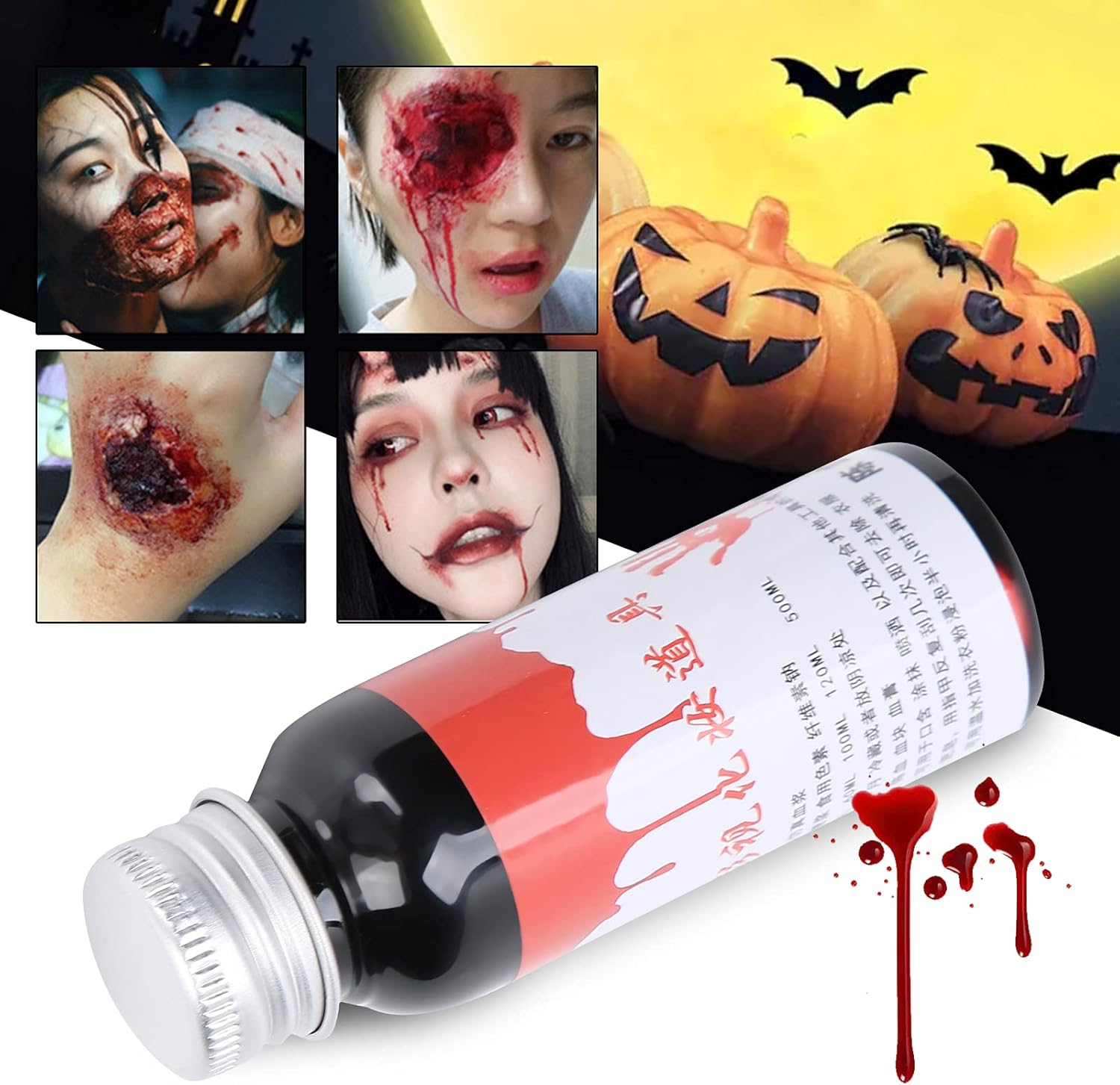 Party Fake Blood, DIY Fake Blood Fake Blood 30Ml for Halloween(30 Ml of Blood) image number 4