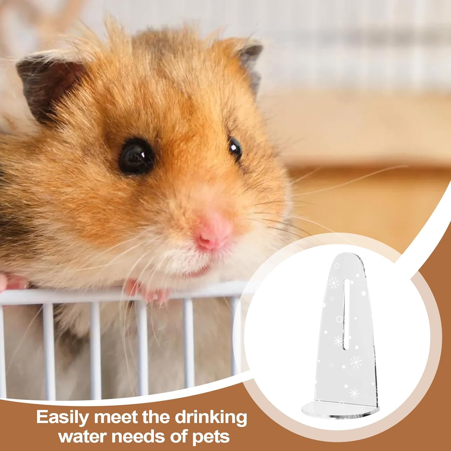 Small Pet Water Bottle,Cage Mounted Water Dispenser | Leakproof No Drip 4.2Oz Feeding Tool for Hedgehogs Feeding Small Animals Drinking Gliders Home Travel Outdoor Use image number 1