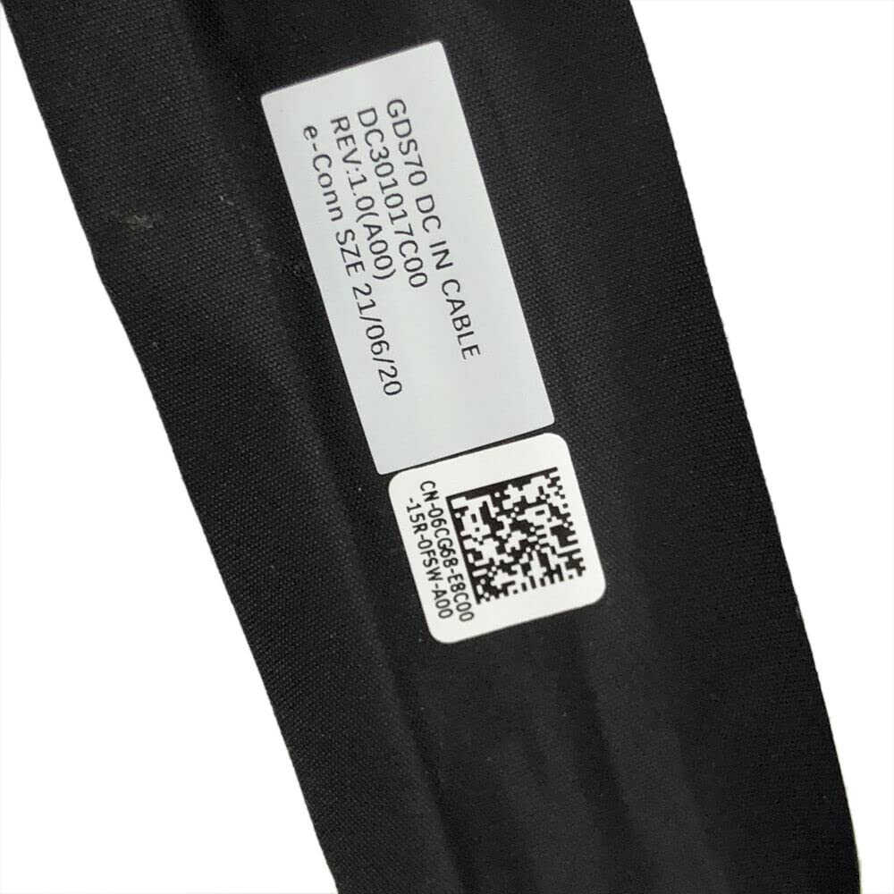 Gintai DC in Power Jack Charging Port Cable Replacement for Dell GDS70 X17 R1 R2 06CG68 DC301017C00