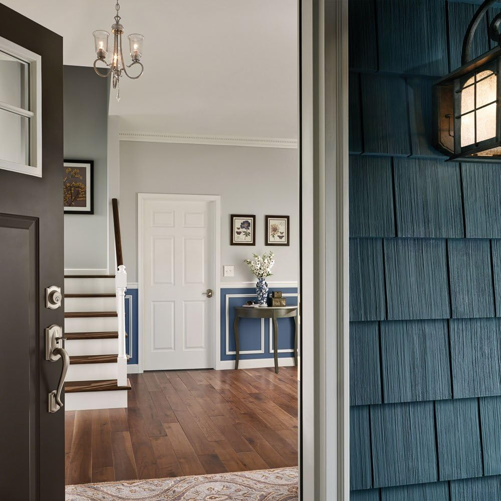 Schlage Camelot Single Cylinder Handleset and Left Hand Accent Lever, Matte Black (F60 CAM 622 Acc LH) image number 4