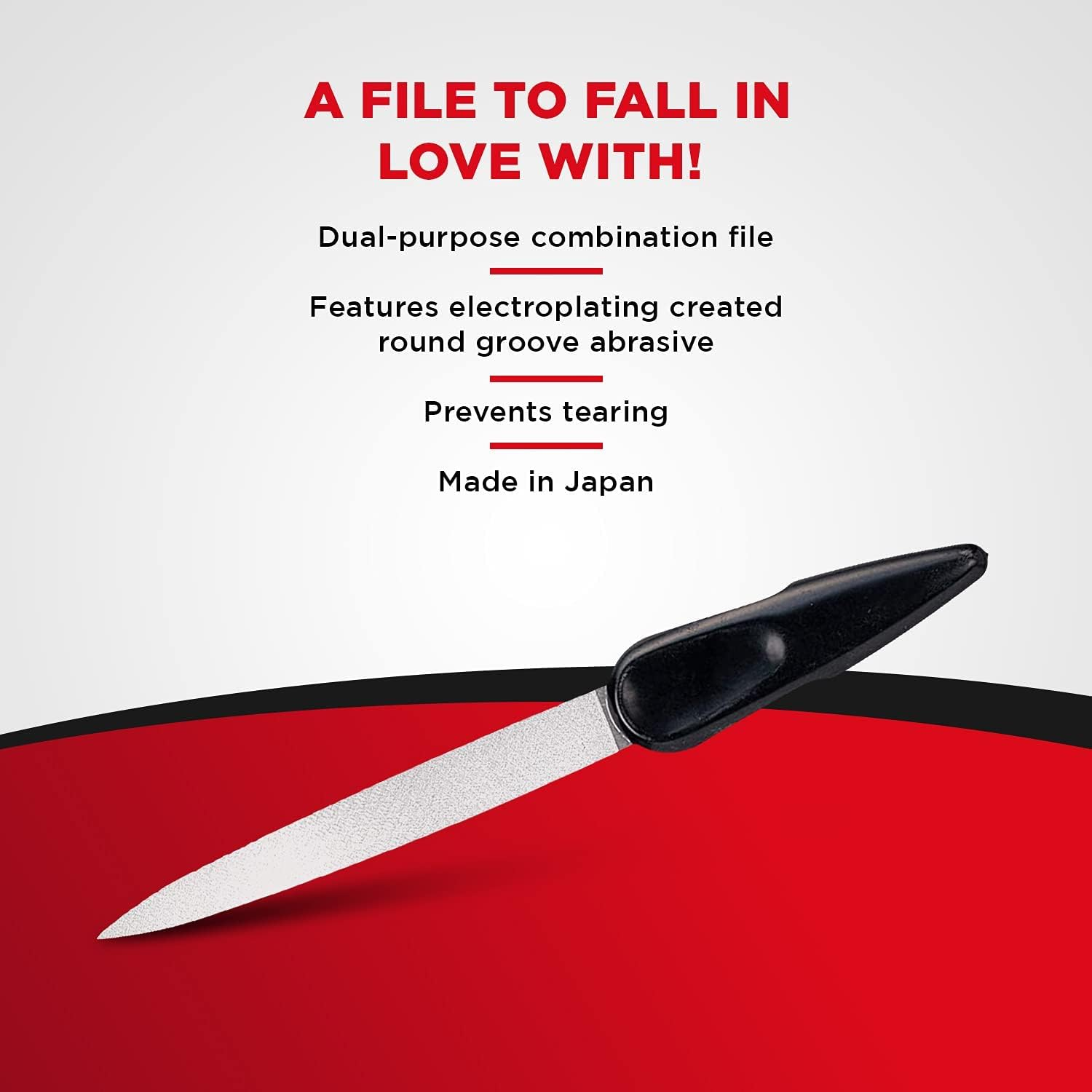 SEKI EDGE SS-404- Curved Natural Nail File image number 1