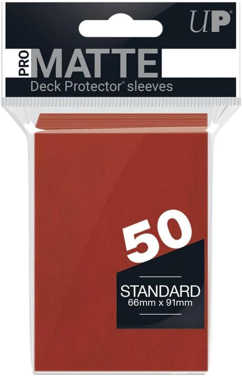Ultra Pro: UP84184 Pro-Matte 50Ct Standard Deck Protector Sleeves: Orange