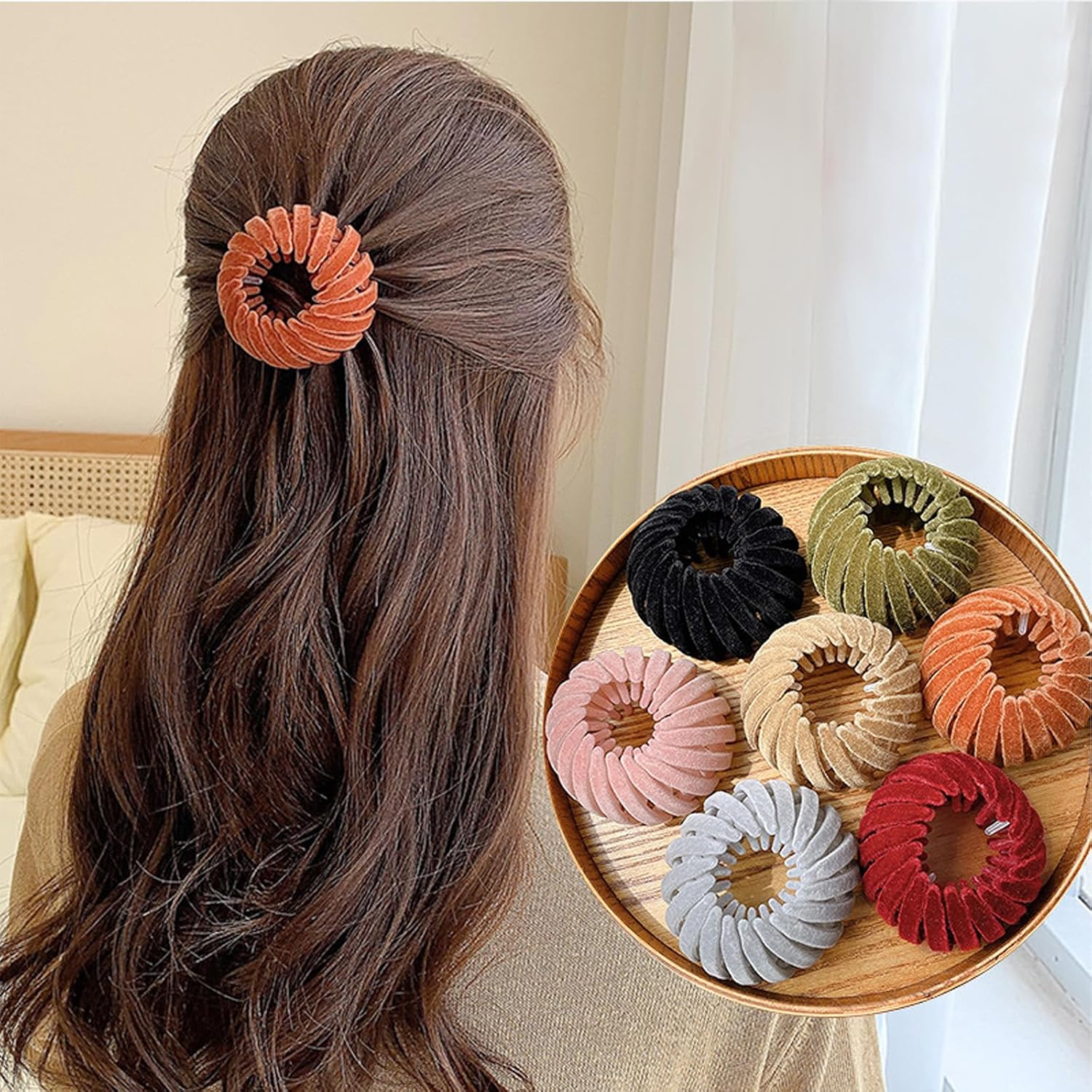 Niaciswe Vintage Bird Nest Hair Clips, Pack of 7, Bird Nest Hair Clips, Hair Clips with Bird Nest, Shaped Hair Accessories, Ponytail Holder, Haircut, Bird Nest for Everyday, Wedding, Party image number 2