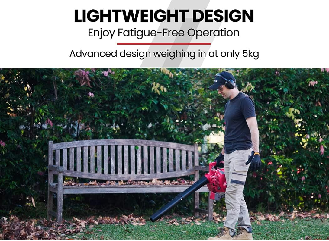 Baumr-Ag 2In1 Commercial Leaf Blower and Vacuum Lightweight 4-Stroke 25CC Petrol Powered image number 6