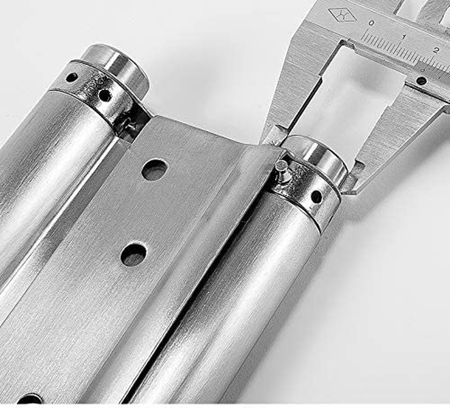 2 Pairs (4Pcs) of 5" Heavty Duty Stainless Steel Cafe Saloon Door Swing Self Closing Double Action Spring Hinges image number 1