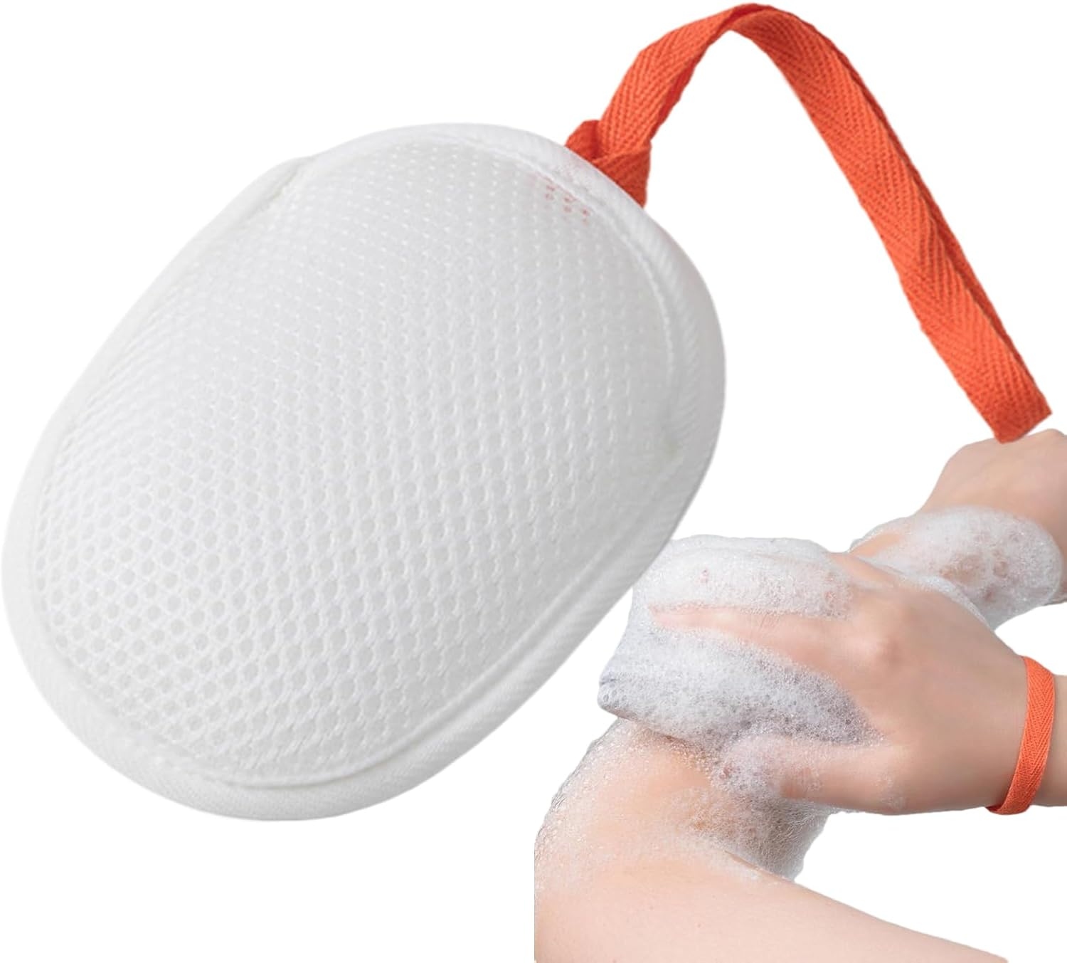 Lmyit Soap Mesh Bags for Soap Bars - Foaming Bar Mesh Bag for Shower,Reusable Holder Scrubber for Shower Gym Travel Hiking Camping Backpacking