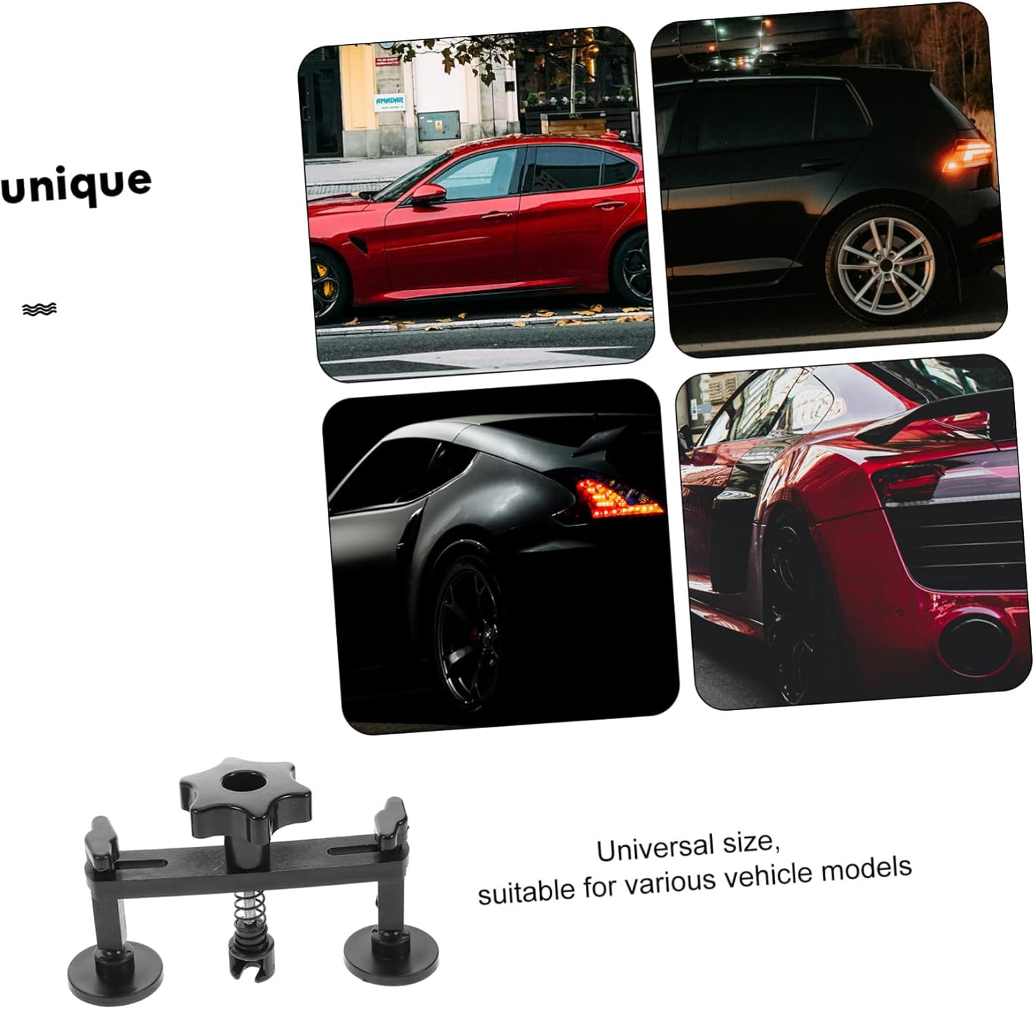 LALADEFIEE Dent Tool Kit Suction Cup and 18 Glue Tabs Small and Large Dent Repair Set for Automotive Hail Damage for Cars and Trucks image number 3